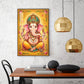 Shree Ganesh Bhagwan Glass Finish Vertical Wall Art