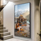Jai Badrinath Glass Finish Vertical Wall Art
