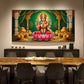 Lakshmi Mata Glass Finish Horizontal Wall Art