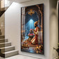 Chhatrapati Shivaji Maharaj WIth Lord Shiva Glass Finish Vertical Wall Art