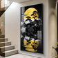 Twilight Tree Serenity Glass Finish Vertical Wall Art