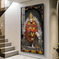 Sai Baba Blessings Glass Finish Vertical Wall Art