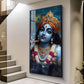 Shri Banke Bihari Glass Finish Vertical Wall Art