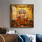 Panchmukhi Hanuman Ji Glass Finish Square Wall Art