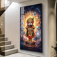 Lord Jagannath Prabhu Glass Finish Vertical Wall Art
