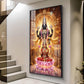 Lord Tirupati Balaji Glass Finish Vertical Wall Art