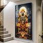 Lord Venkateswara Glass Finish Vertical Wall Art