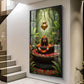 Shiv Shankar Glass Finish Vertical Wall Art