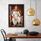 Lord Basavesvara Glass Finish Vertical Wall Art