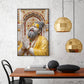 Premanand Ji Maharaj Glass Finish Vertical Wall Art