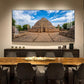 Stupa at Sanchi Glass Finish Horizontal Wall Art