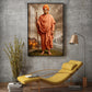 Hindu Monk Swami Vivekananda Glass Finish Vertical Wall Art