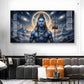 Mediating Bhole Nath Glass Finish Horizontal Wall Art