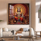 Divine Lord Hanuman Ji Glass Finish Square Wall Art