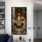 Divine Trimbakeshwar Jyotirlinga Glass Finish Vertical Wall Art