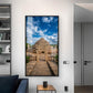 The Sanchi Stupa Glass Finish Vertical Wall Art