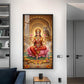 Goddess Mahalakshmi Glass Finish Vertical Wall Art
