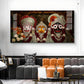 Lord Jagannath, Balabhadra, & Subhadra Glass Finish Horizontal Wall Art