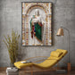 DIvine God jesus Glass Finish Vertical Wall Art