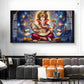 Lord Ganesha Glass Finish Horizontal Wall Art