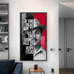 Bhagat Singh Glass Finish Vertical Wall Art