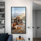 Jai Badrinath Glass Finish Vertical Wall Art