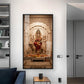 Hindu Goddess Durga Maa Glass Finish Vertical Wall Art