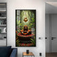 Shiv Shankar Glass Finish Vertical Wall Art