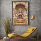 Religious Maa Laxmi Glass Finish Vertical Wall Art