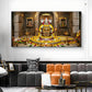 Mallikarjuna Jyotirlinga Glass Finish Horizontal Wall Art