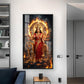 Divine Maa Durga Glass Finish Vertical Wall Art
