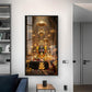 Jai Shiv Shankar Glass Finish Vertical Wall Art