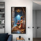 Chhatrapati Shivaji Maharaj WIth Lord Shiva Glass Finish Vertical Wall Art