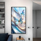 Butterfly Bliss Bouquet Glass Finish Vertical Wall Art