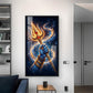 Lord Shiv Ji Trishul Glass Finish Vertical Wall Art