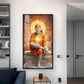 Sai Baba's Grace Glass Finish Vertical Wall Art