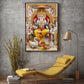 Lord Shree Vishwakarma Ji Glass Finish Vertical Wall Art