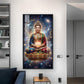 Tranquil Buddha Glass Finish Vertical Wall Art
