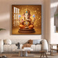 Divine Shree Ganesha ji Glass Finish Square Wall Art