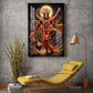 Divine Lord Hanuman Ji Glass Finish Vertical Wall Art