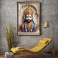 Khatushyam Baba Glass Finish Vertical Wall Art