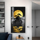 Stairway To The Moon Glass Finish Vertical Wall Art