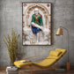 Lord Sai Baba Glass Finish Vertical Wall Art