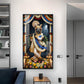 God Shreenath Ji Glass Finish Vertical Wall Art