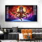 God Brahma Glass Finish Horizontal Wall Art