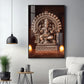 Divine Ganpati Bappa Glass Finish Vertical Wall Art