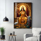 Goddess Baglamukhi Glass Finish Vertical Wall Art