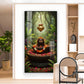 Shiv Shankar Glass Finish Vertical Wall Art