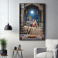 Hindu Deities Radha & Krishna Glass Finish Vertical Wall Art