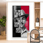 Bhagat Singh Glass Finish Vertical Wall Art